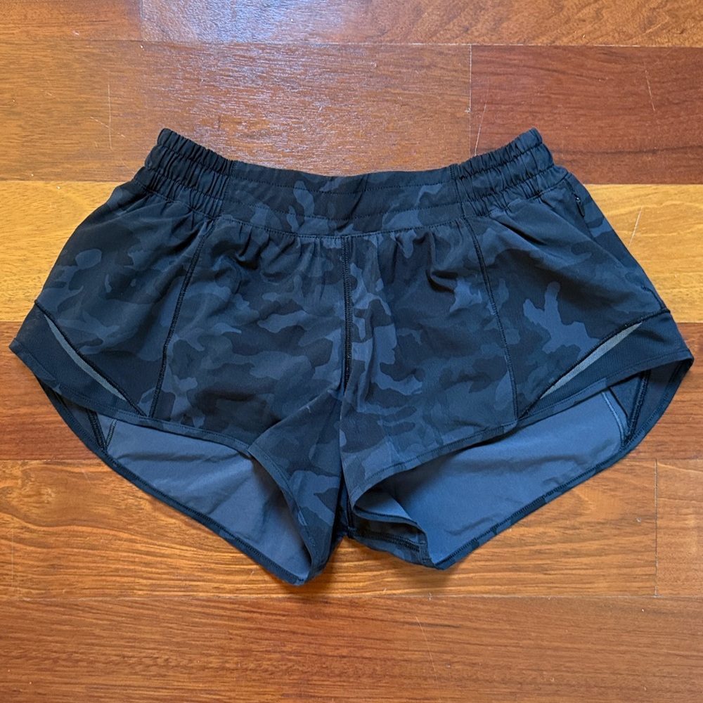 Lululemon Athletica Black Camo Athletic Shorts - Picture 5 of 7